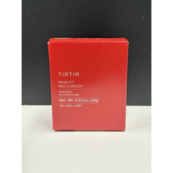 US Seller TIRTIR Mask Fit Red Cushion Foundation - 21C Cool Ivory (18g) 0.63 oz - Picture 5 of 9